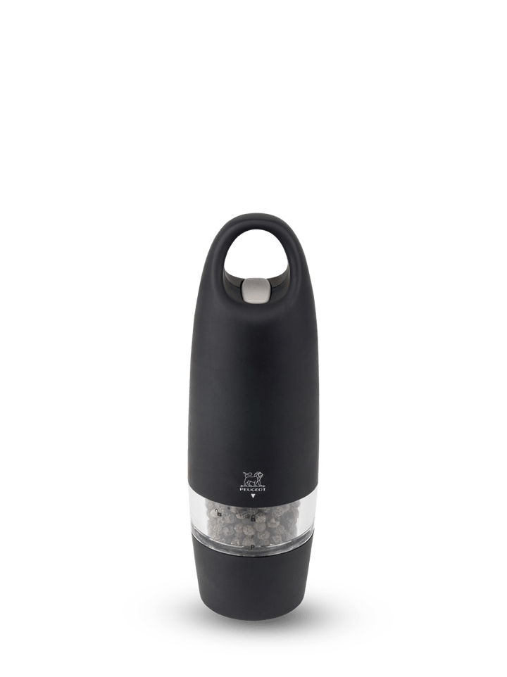 Zest Soft Touch sähköinen pippurimylly 18 cm, Musta Peugeot