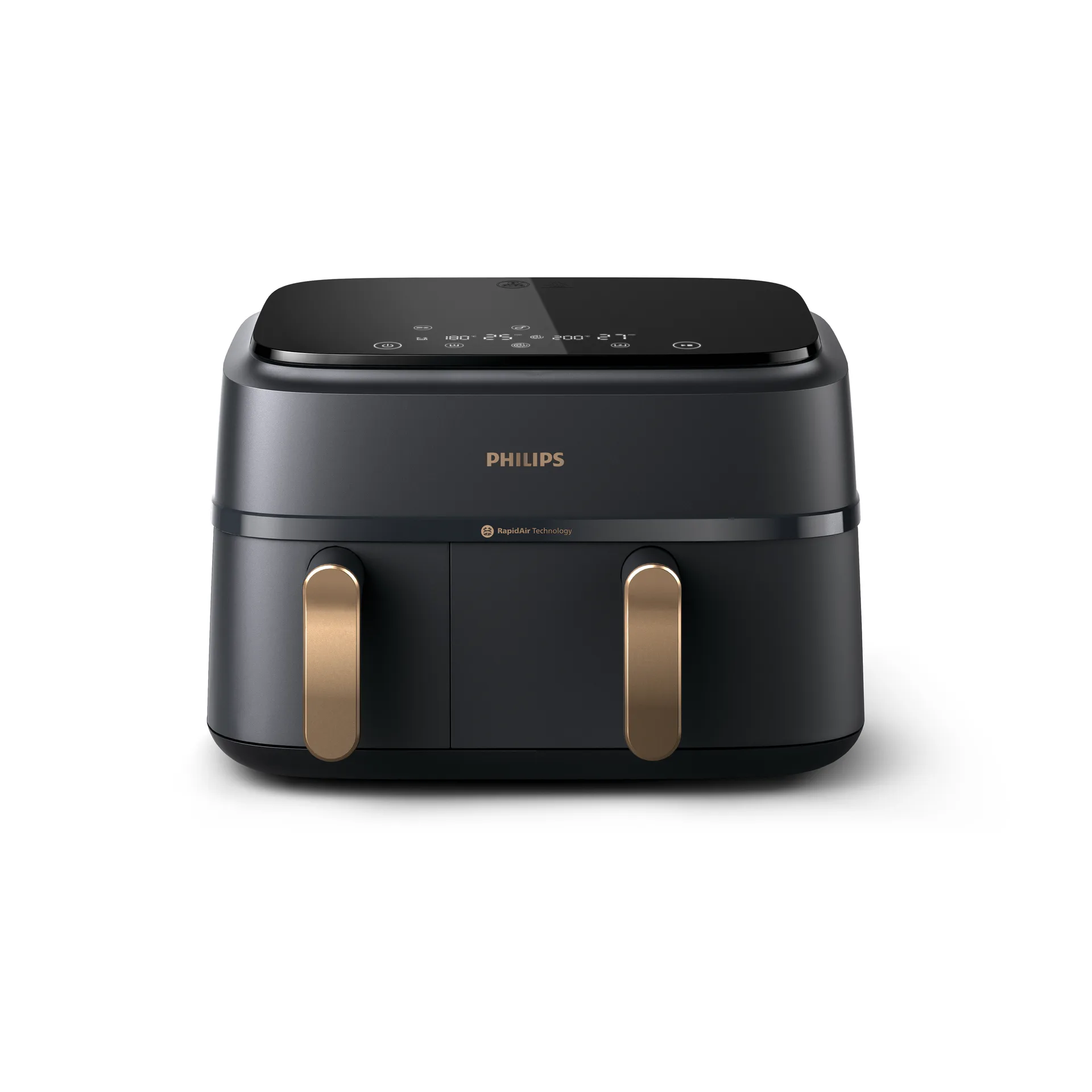 3000-sarja Air fryer double NA352/00 9 l, Musta Philips