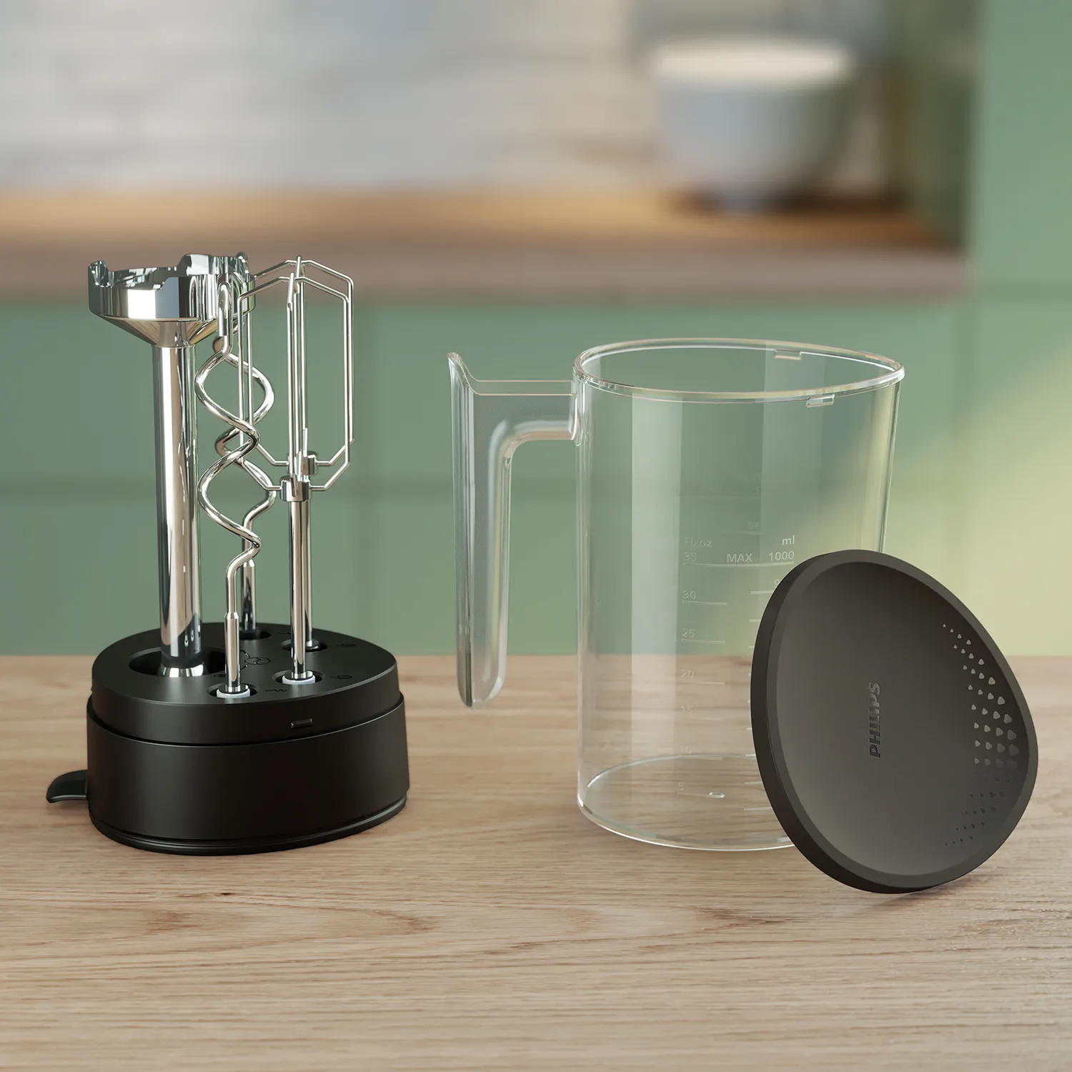 5000-sarjan elvisp HR3781/20 4 osaa, Musta Philips