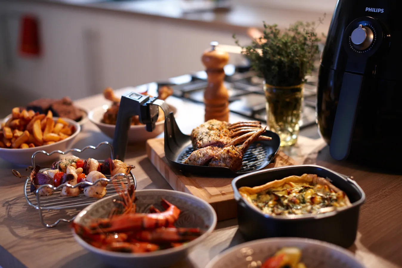 Philips paistosetti HD9925/01 8 osaa, Musta Philips