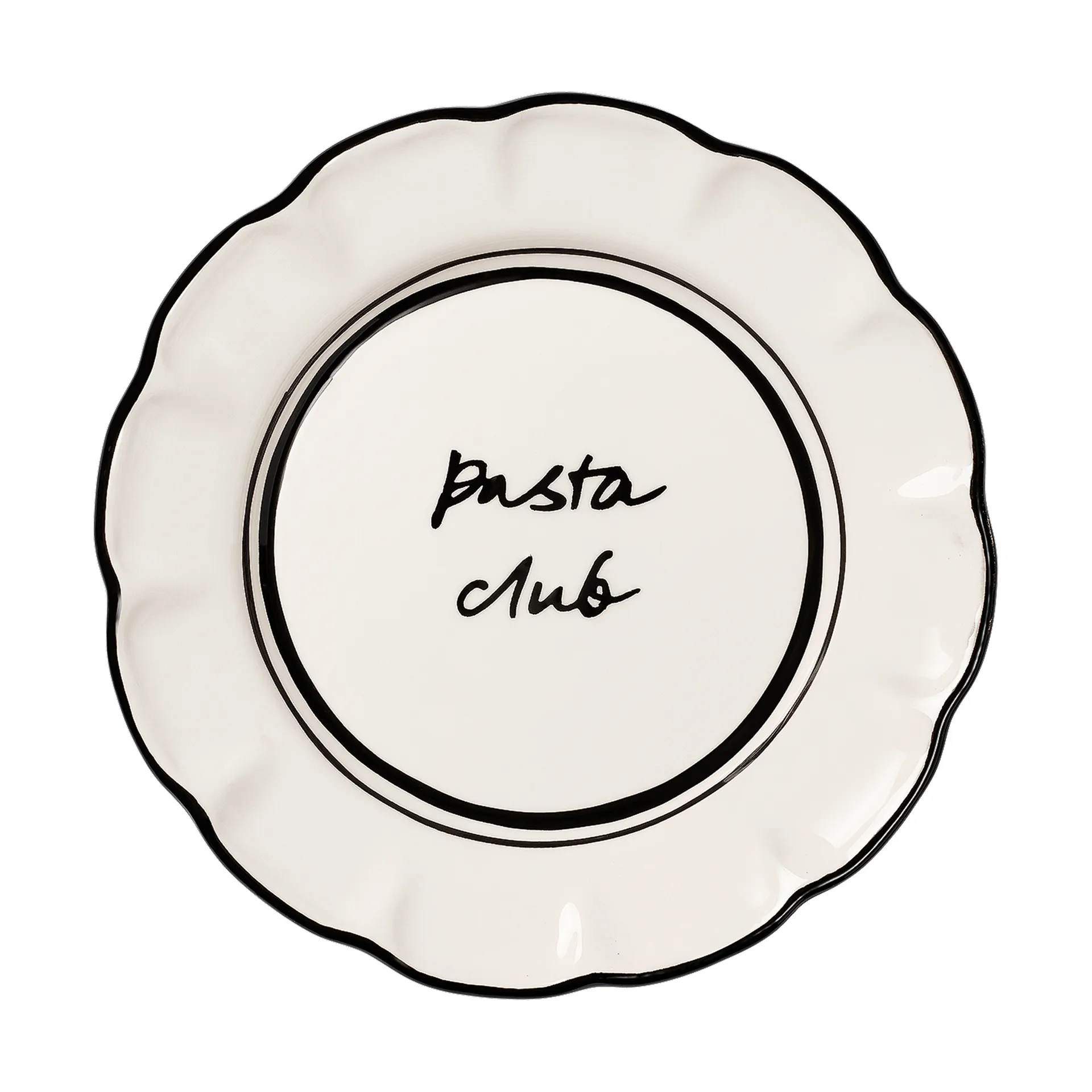 Bistro-salaattilautanen, Black, 21,5 cm Pick a Poppy