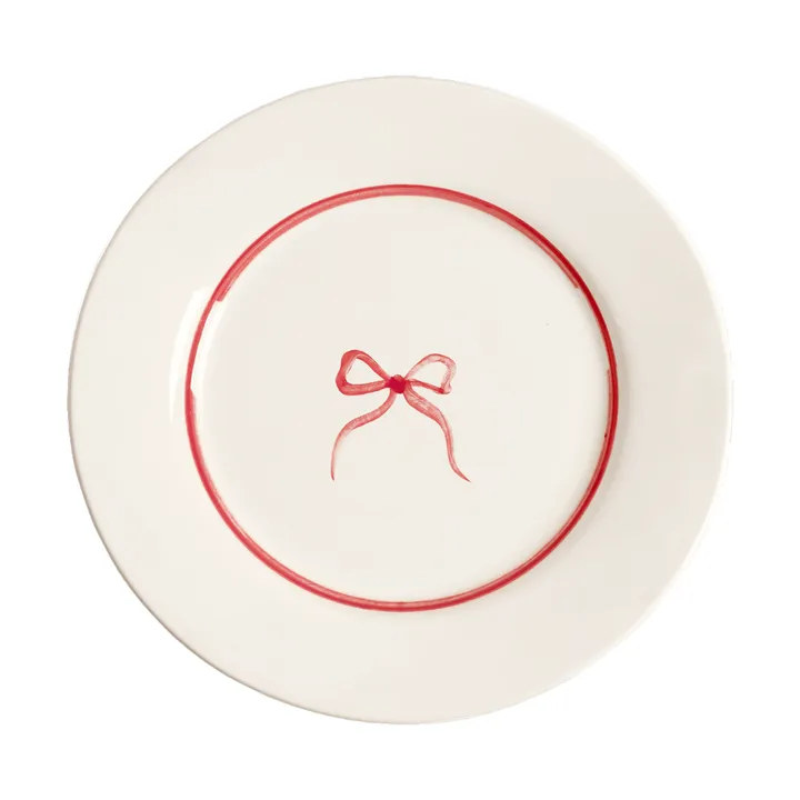 Bow salaattilautanen - Dark Pink, 22 cm - Pick a Poppy