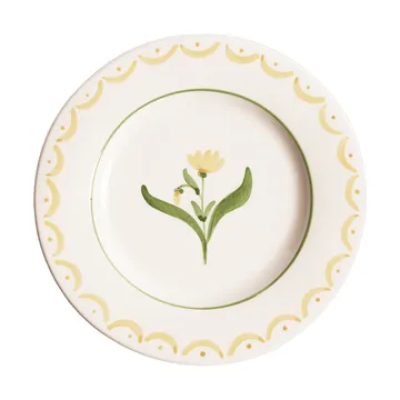 Cottage Flower salaattilautanen - Yellow, 22 cm - Pick a Poppy