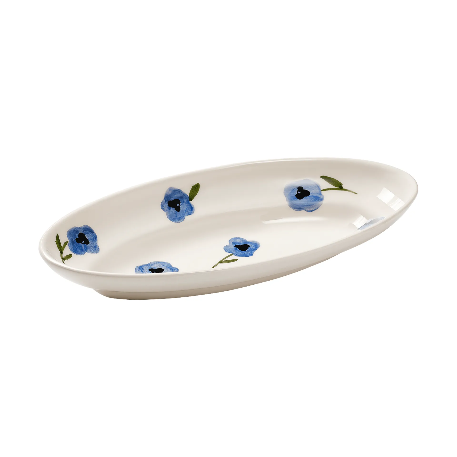 Madelen Möllard Pansy tarjoiluvati, Blue, Small, 22,5 cm Pick a Poppy