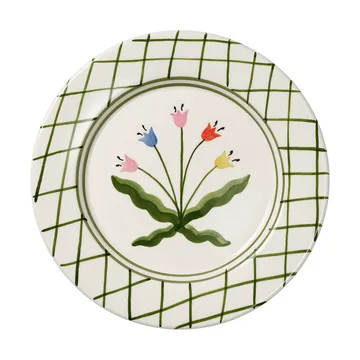 Madelen Möllard Tulip lautanen - Vihreä, 28 cm - Pick a Poppy