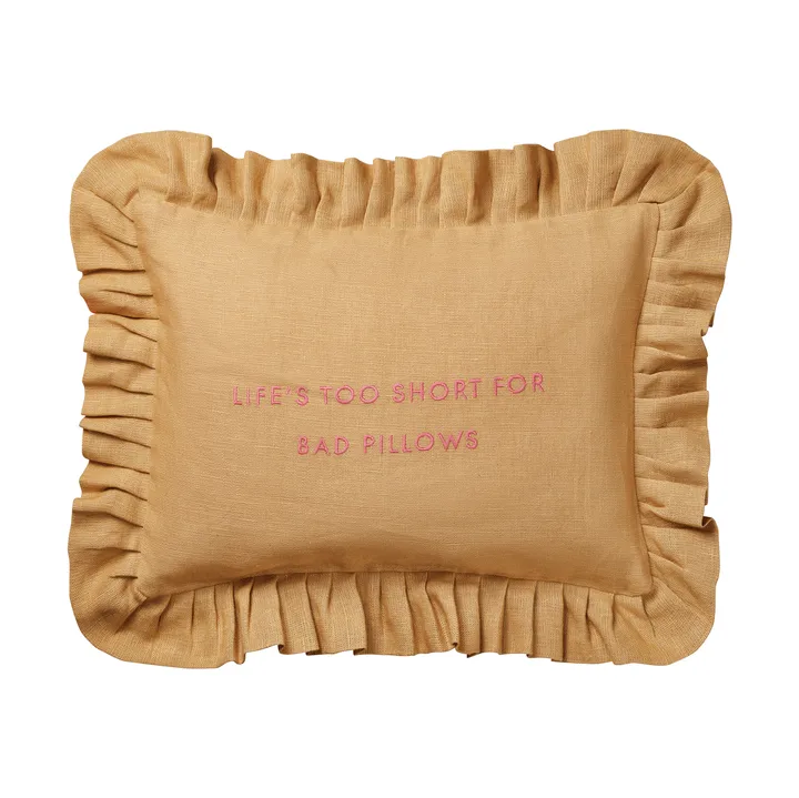 Quote tyyny - Harvest yellow, 30x40 cm - Pick a Poppy