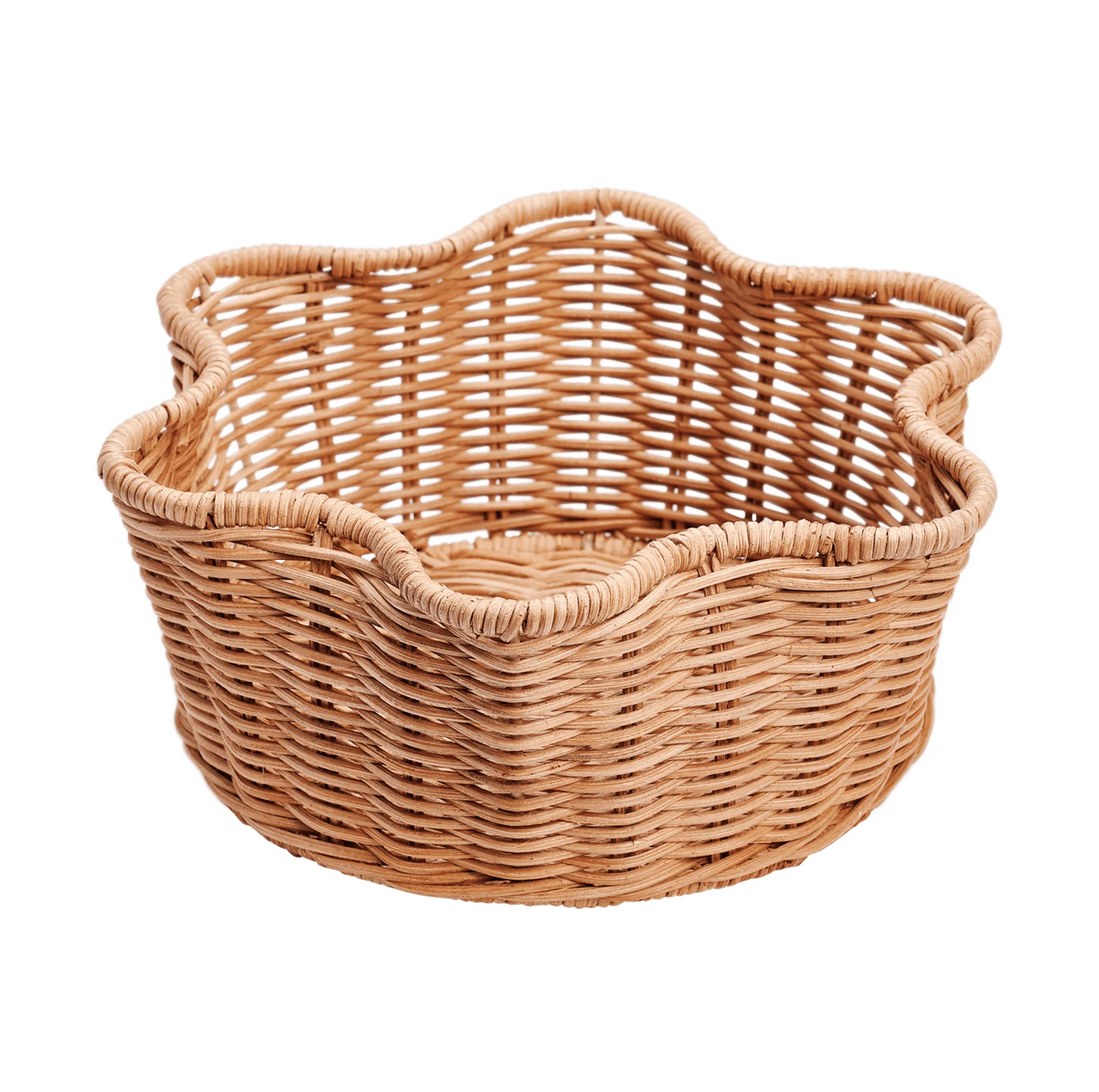 Rattan-pyöreä kori, Natural, 23 cm Pick a Poppy