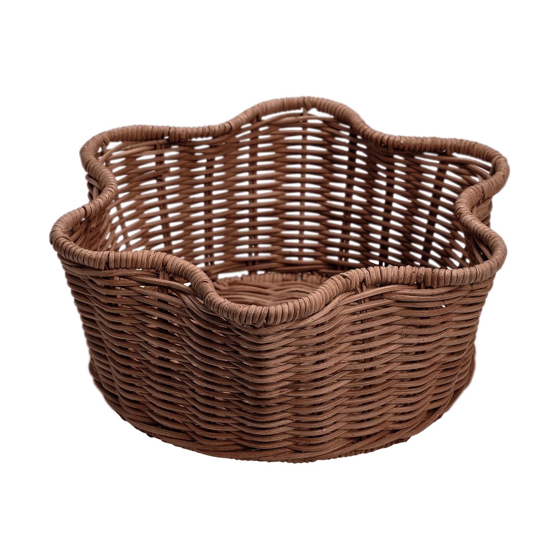 Rattan-pyöreä kori, Tummanruskea, 23 cm Pick a Poppy
