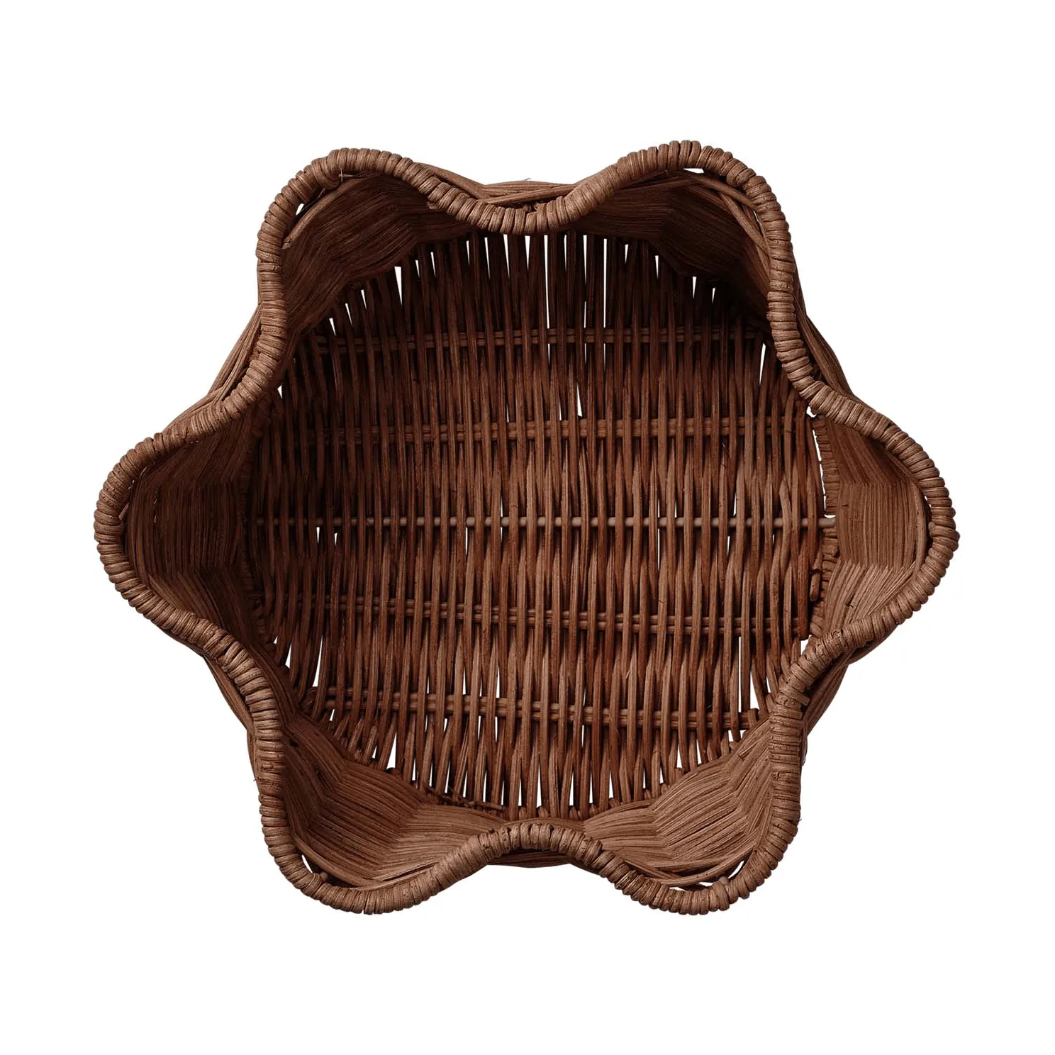 Rattan-pyöreä kori, Tummanruskea, 23 cm Pick a Poppy
