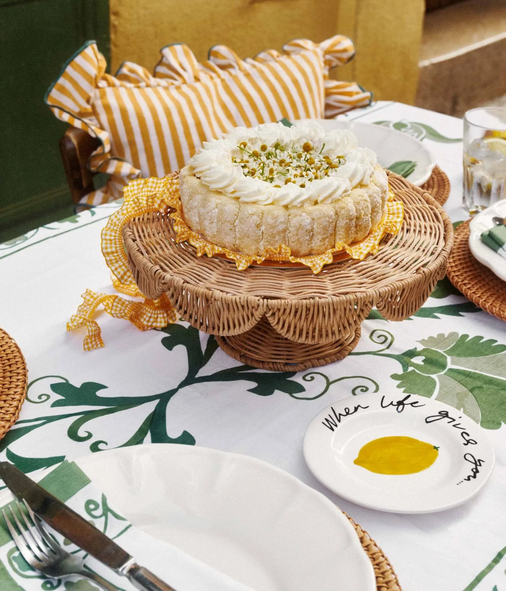 Scallop Cake tarjoiluvati, Natural, 30x12 cm Pick a Poppy