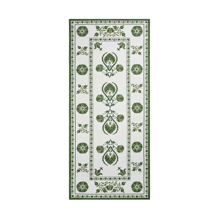 Suzani pöytäliina - Green, 350x150 cm - Pick a Poppy