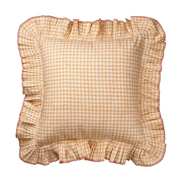 Vichy-tyyny - Light Yellow, 40x40 cm - Pick a Poppy