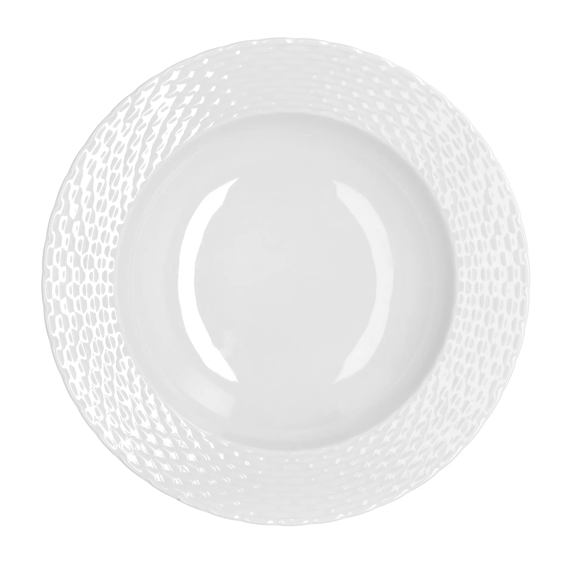 Basket syvä lautanen Ø 23 cm, Valkoinen Pillivuyt