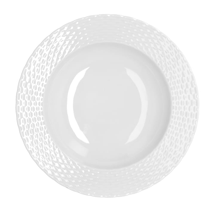 Basket syvä lautanen Ø 23 cm, Valkoinen Pillivuyt