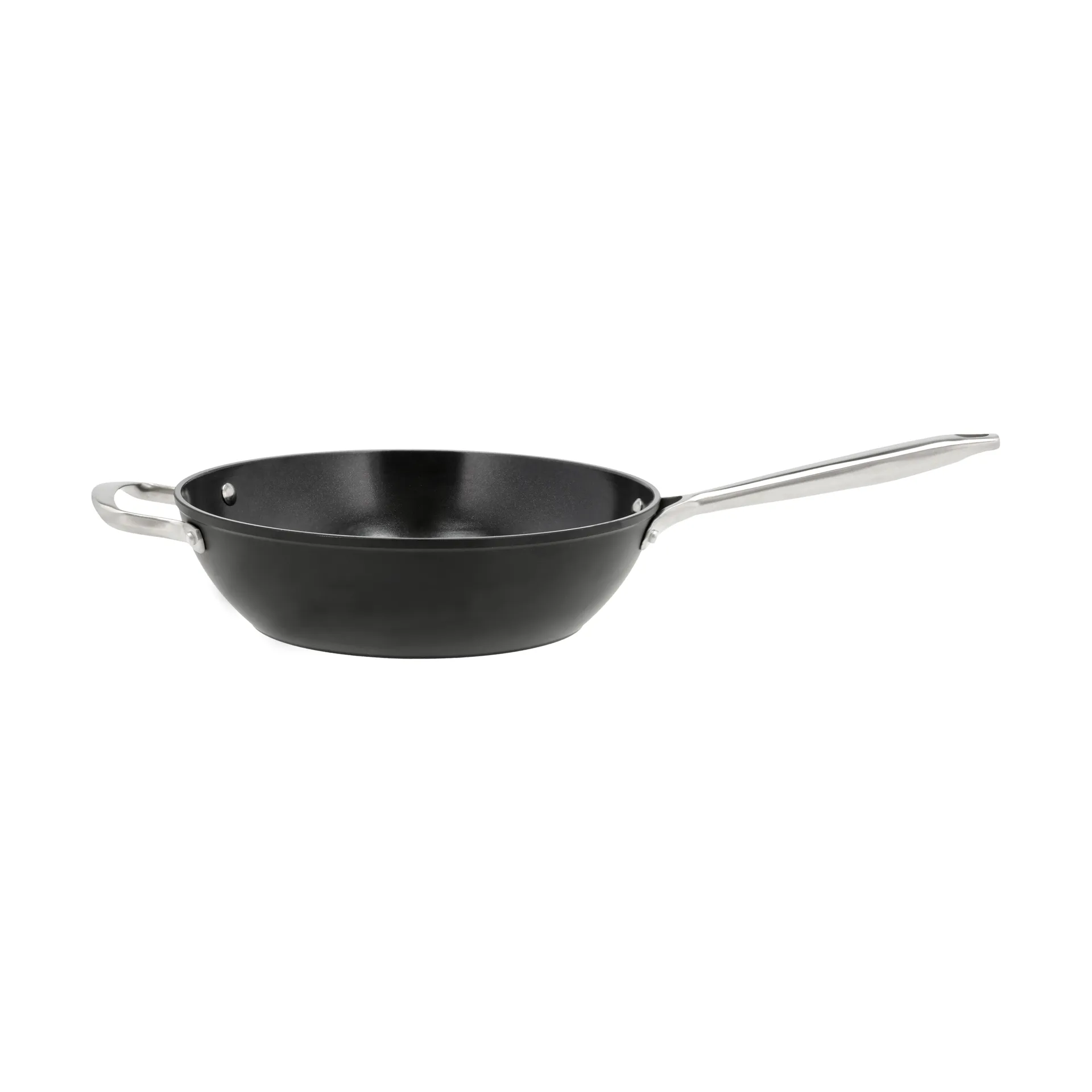 Travo wokpannu keraaminen non-stick 28 cm, Musta-alumiini. Pillivuyt