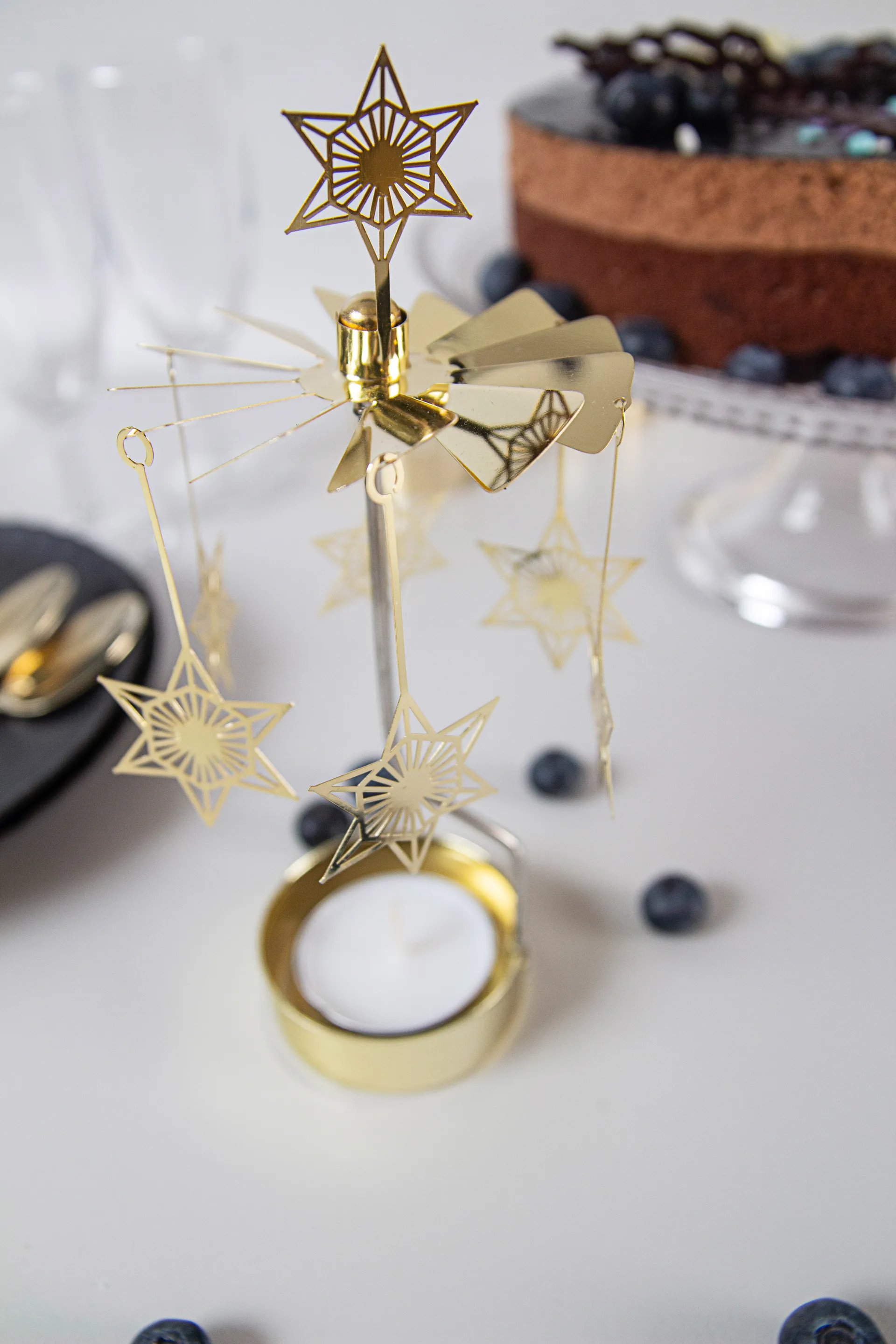 Art Deco tähti enkelikello, Kulta Pluto Design