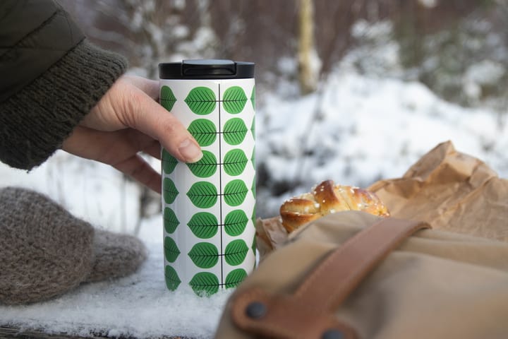 Berså termosmuki 0.35l, Valkoinen-vihreä Pluto Design