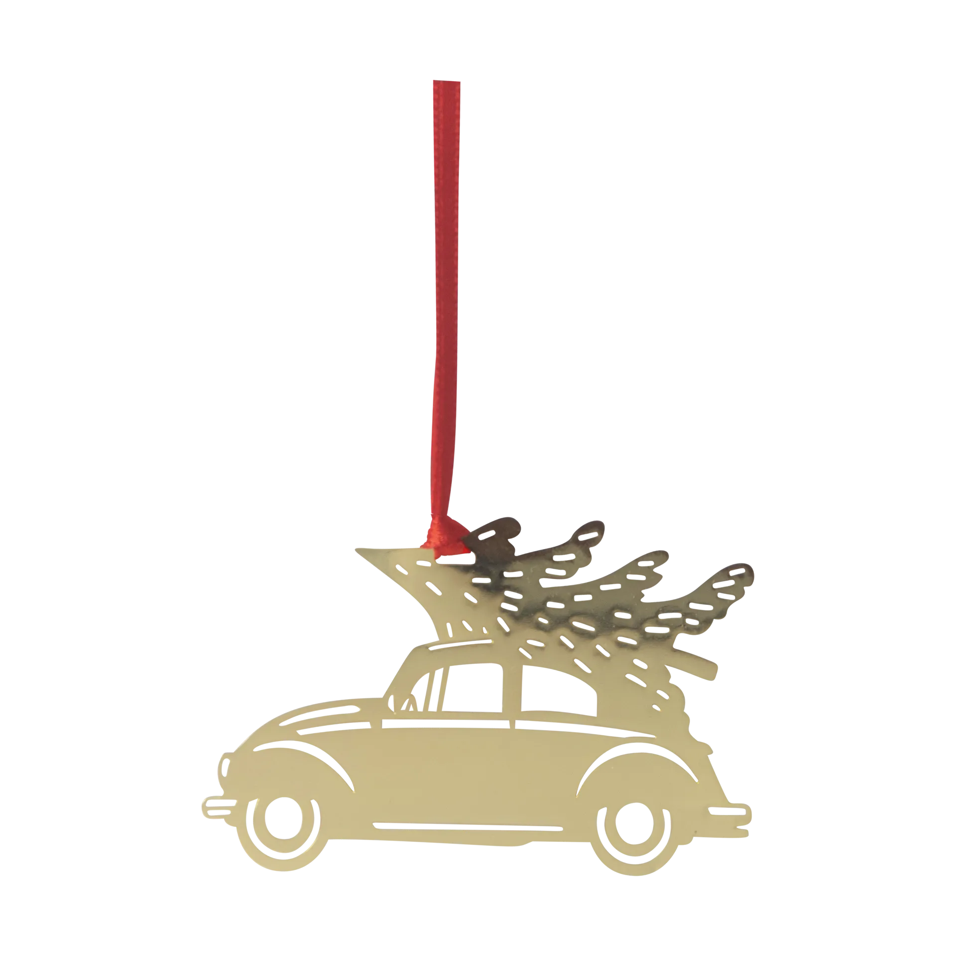 Christmas car -joulukuusenkoriste, Kulta Pluto Design