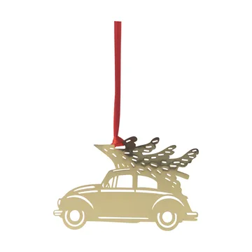 Christmas car -joulukuusenkoriste - Kulta - Pluto Design