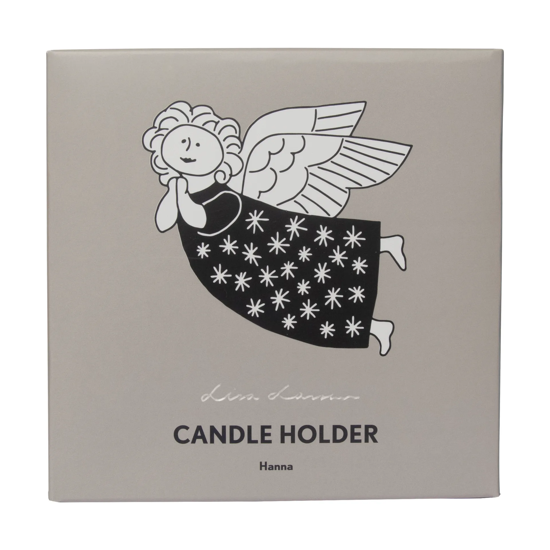Lisa Larson Hanna kynttilänjalka, Hopea Pluto Design
