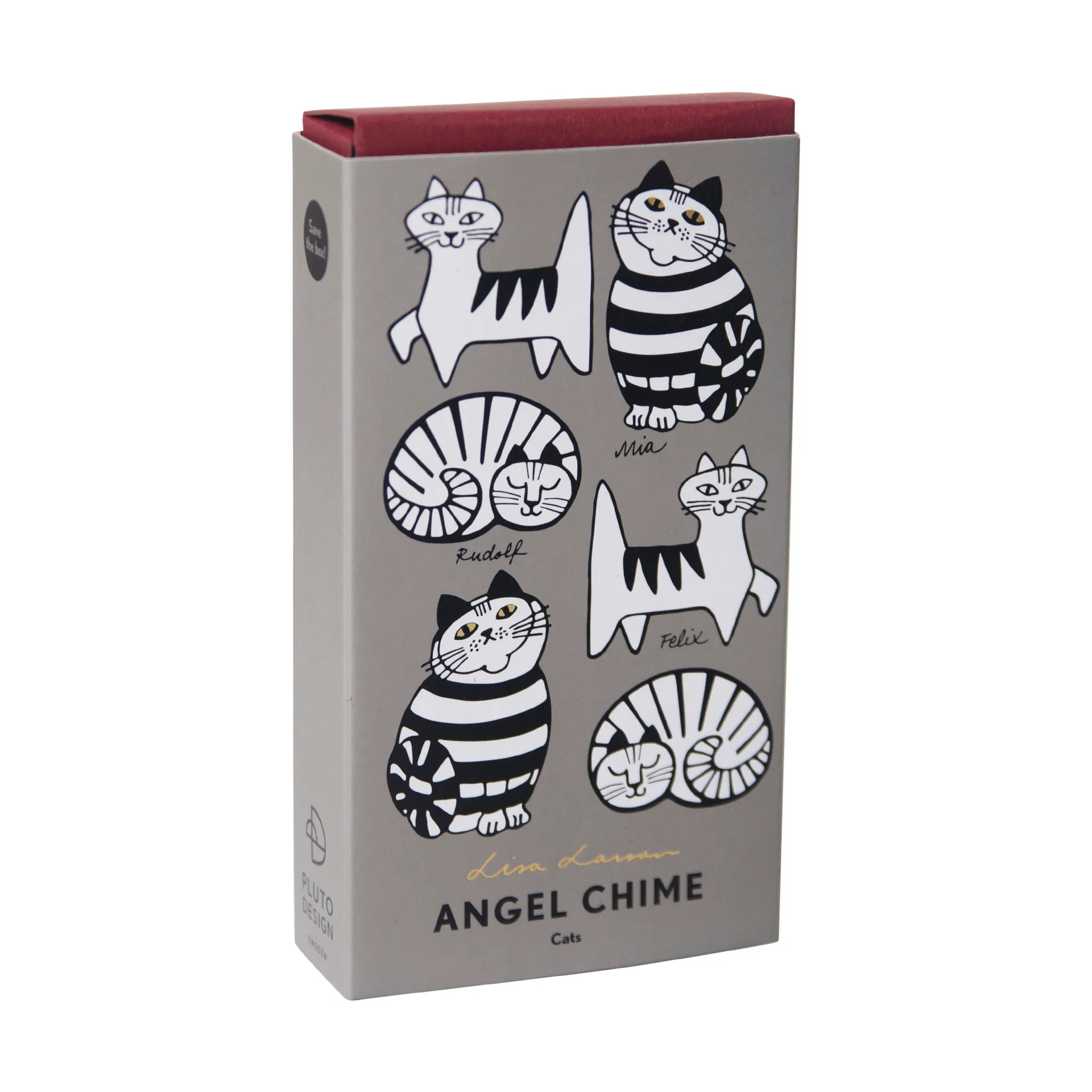 Lisa Larson kissat enkelikello, Kulta Pluto Design