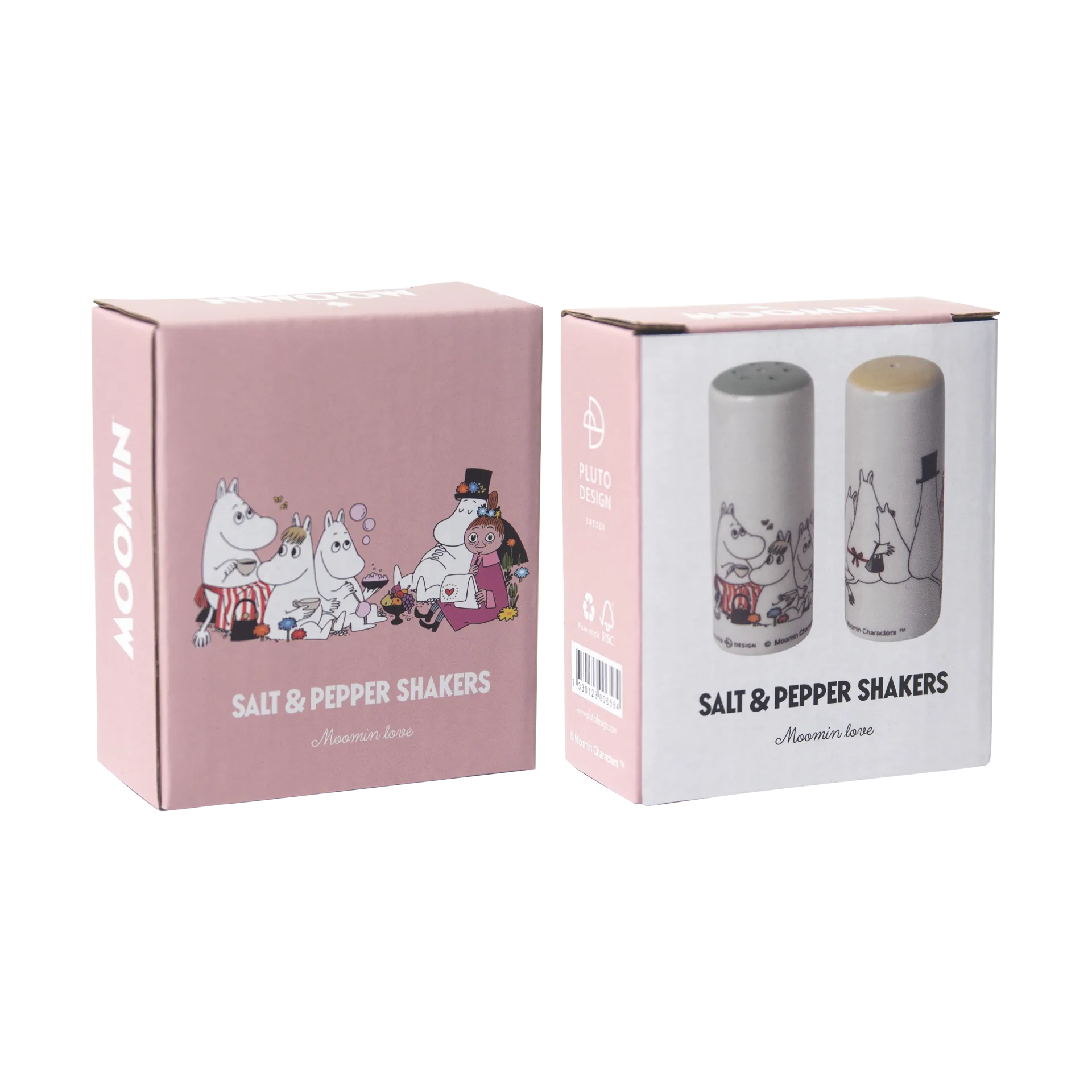 Moomin love suola & pippurisetti., Valkoinen-multi Pluto Design