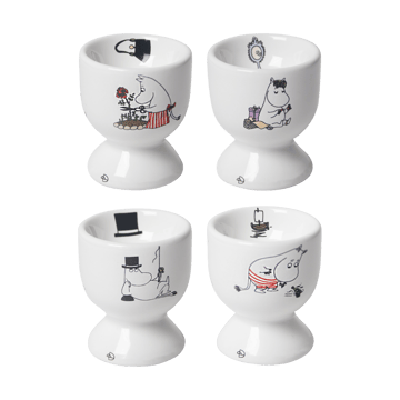 Mumin joy munakuppi 4 osaa - Valkoinen-multi - Pluto Design