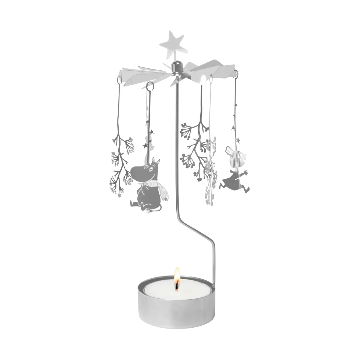 Pluto Design Muumi enkelikello XL First snow, silver.