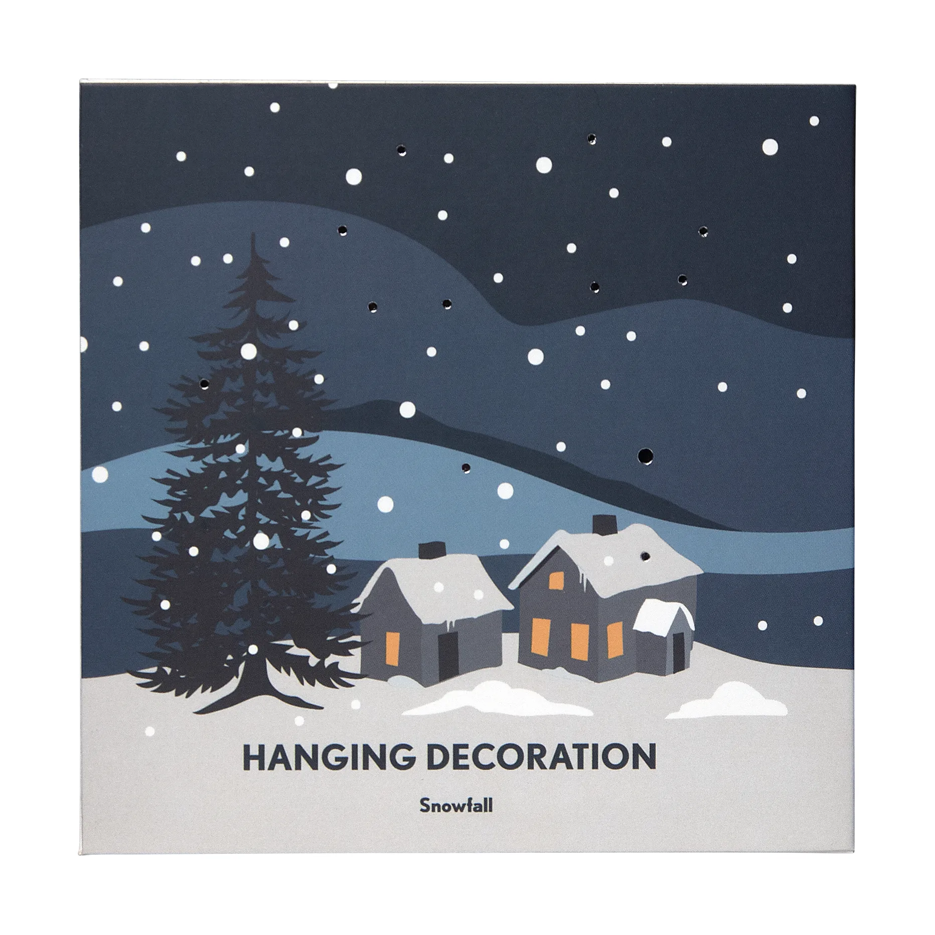 Snow fall joulukoriste, Hopea Pluto Design