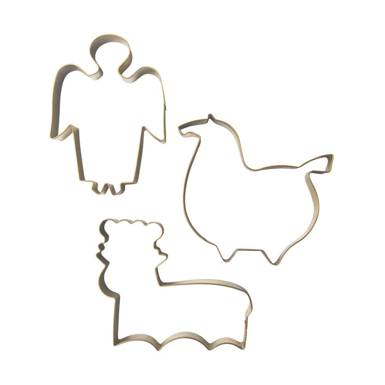 Pluto Design Stig L -piparkakkumuotti 3 osaa Kulta