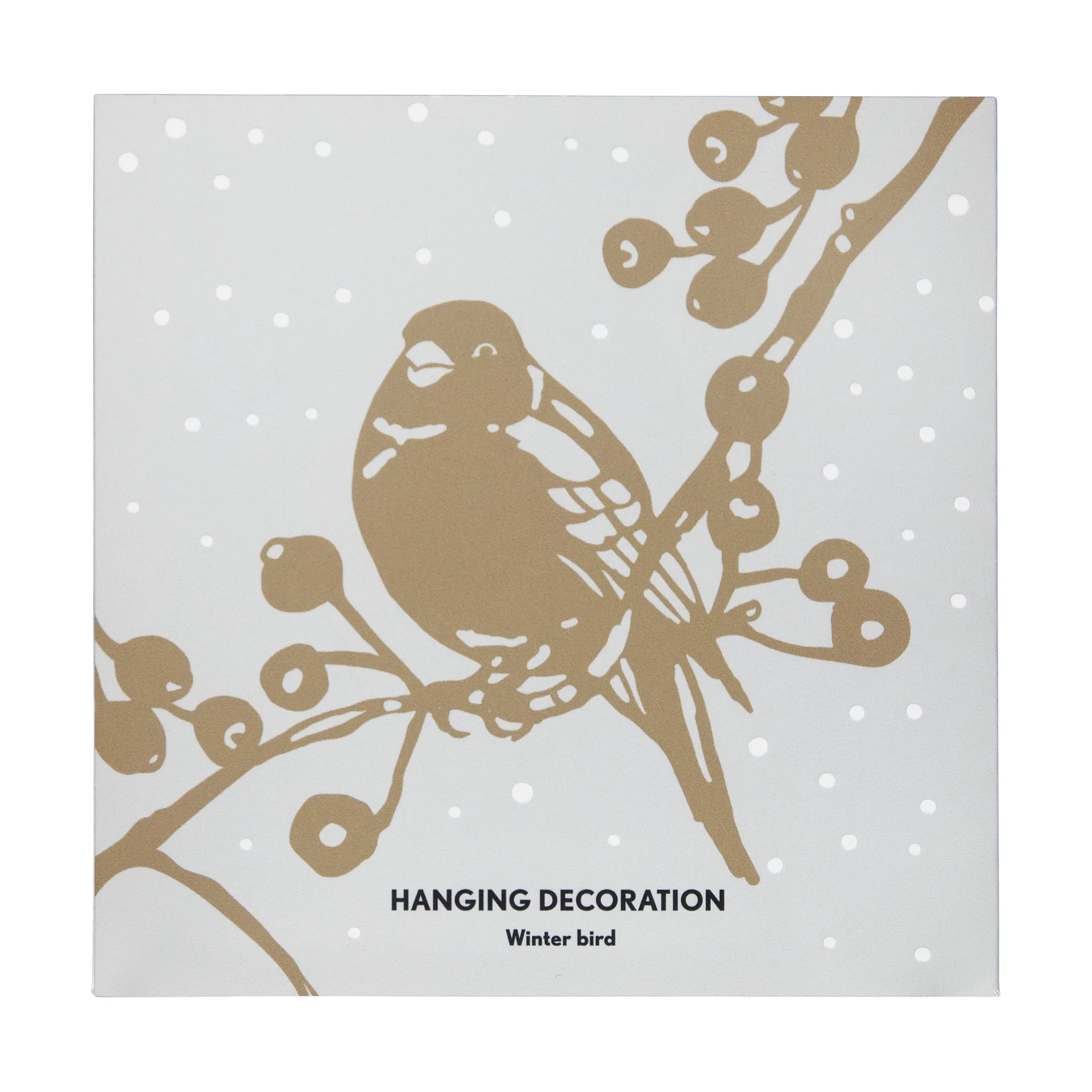 Winter Bird L joulukoriste., Kulta Pluto Design