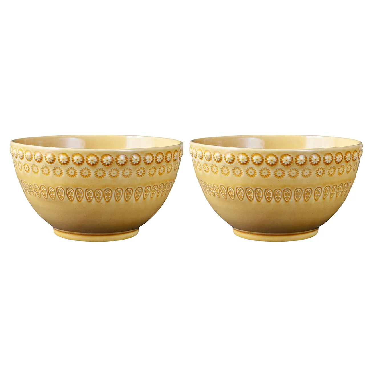 Daisy kulho 35 cl, 2-pakkaus, Sienna (keltainen) PotteryJo