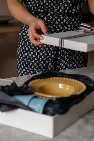 Daisy syvä lautanen Ø 21 cm, 2-pakkaus - Sienna (keltainen) - PotteryJo