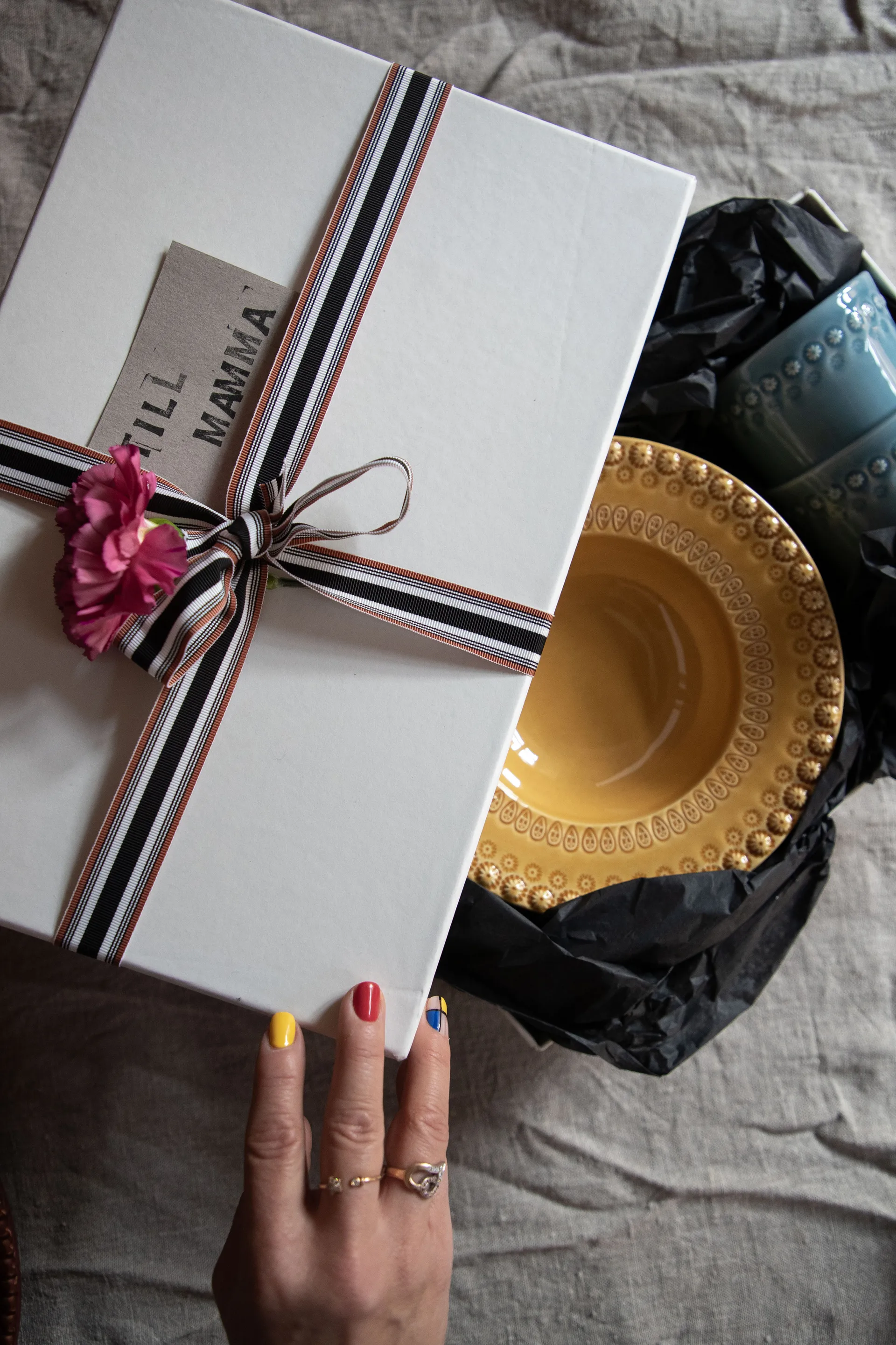 Daisy syvä lautanen Ø 21 cm, 2-pakkaus, Sienna (keltainen) PotteryJo