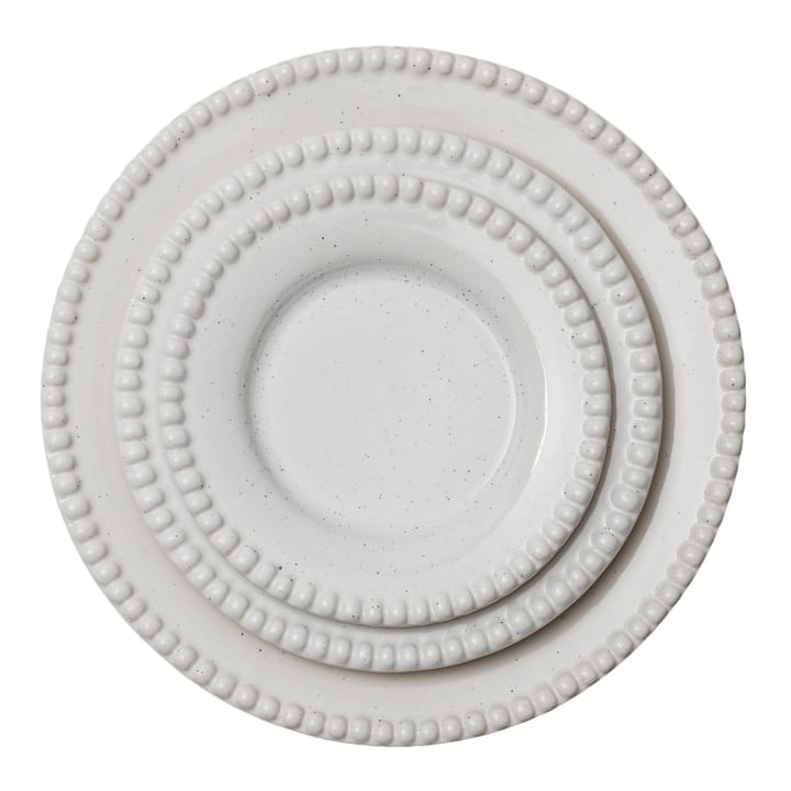 Daria ruokalautanen Ø 28 cm, 2-pakkaus, Cotton white shiny PotteryJo