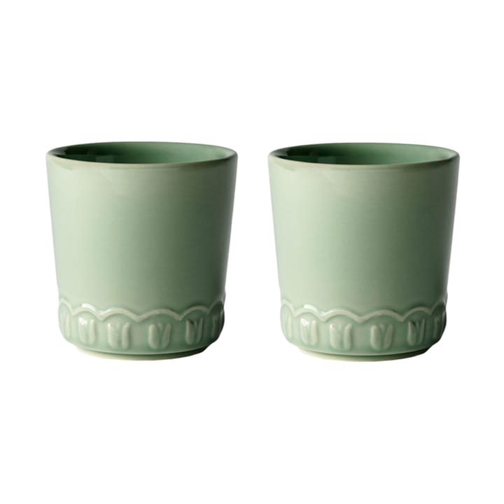 Tulipa kuppi 20 cl 2-pakkaus, Verona green PotteryJo
