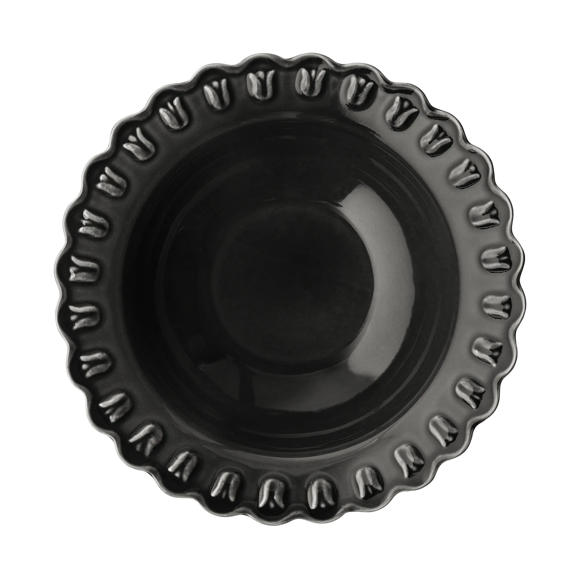 Tulipa tarjoilukulho large Ø30 cm, Melkein musta PotteryJo