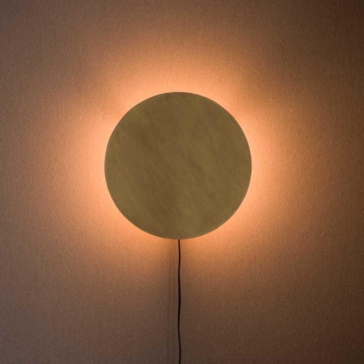 Full moon -seinävalaisin Ø25 cm, Pale silver PR Home