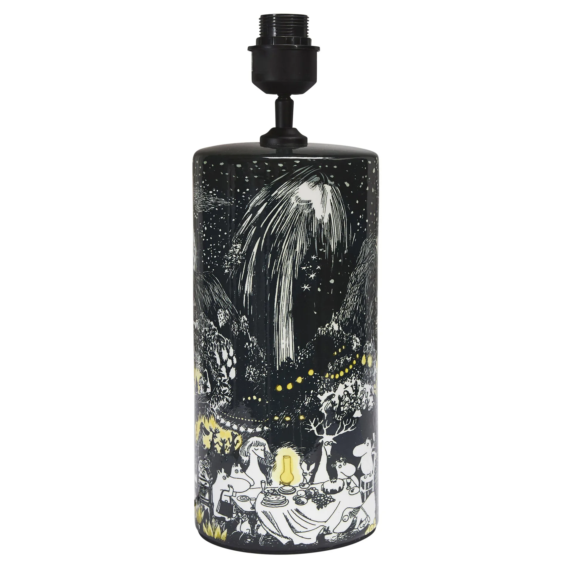 Moomin The Family lampunjalka 43 cm, Musta PR Home