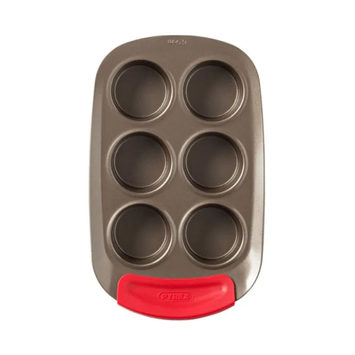 Pyrex Asimetria muffinsivuoka - Silikoni, suorakulmainen, 6 muffinsia - Pyrex