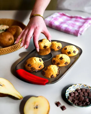 Pyrex Asimetria muffinsivuoka - Silikoni, suorakulmainen, 6 muffinsia - Pyrex