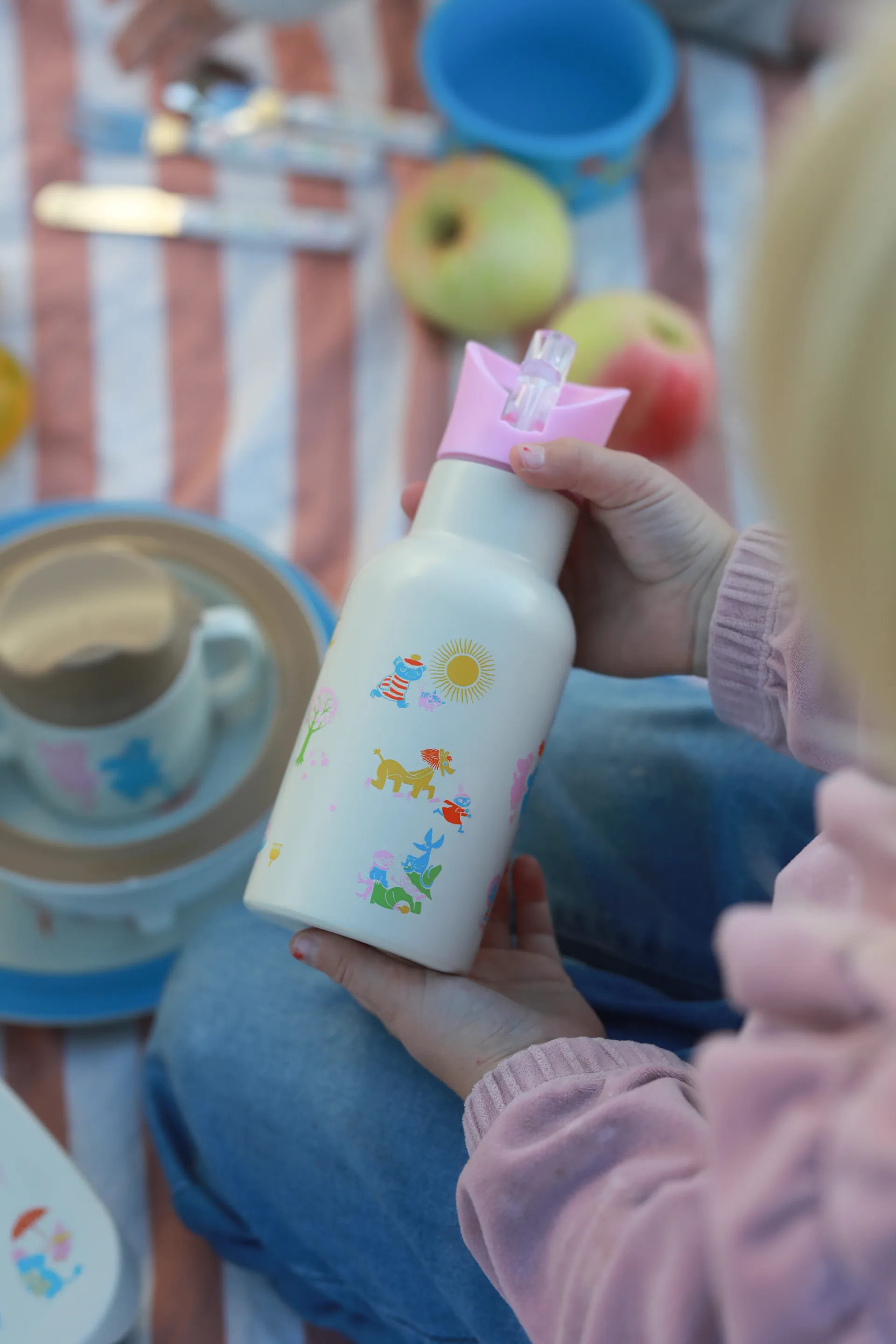 Mumin 80 vesipullo 34 cl, Beige-rosa Rätt Start