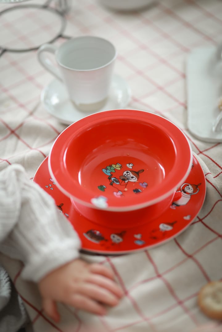 Mumin Lilla My imukuppilautanen Ø15,5 cm., Punainen Rätt Start