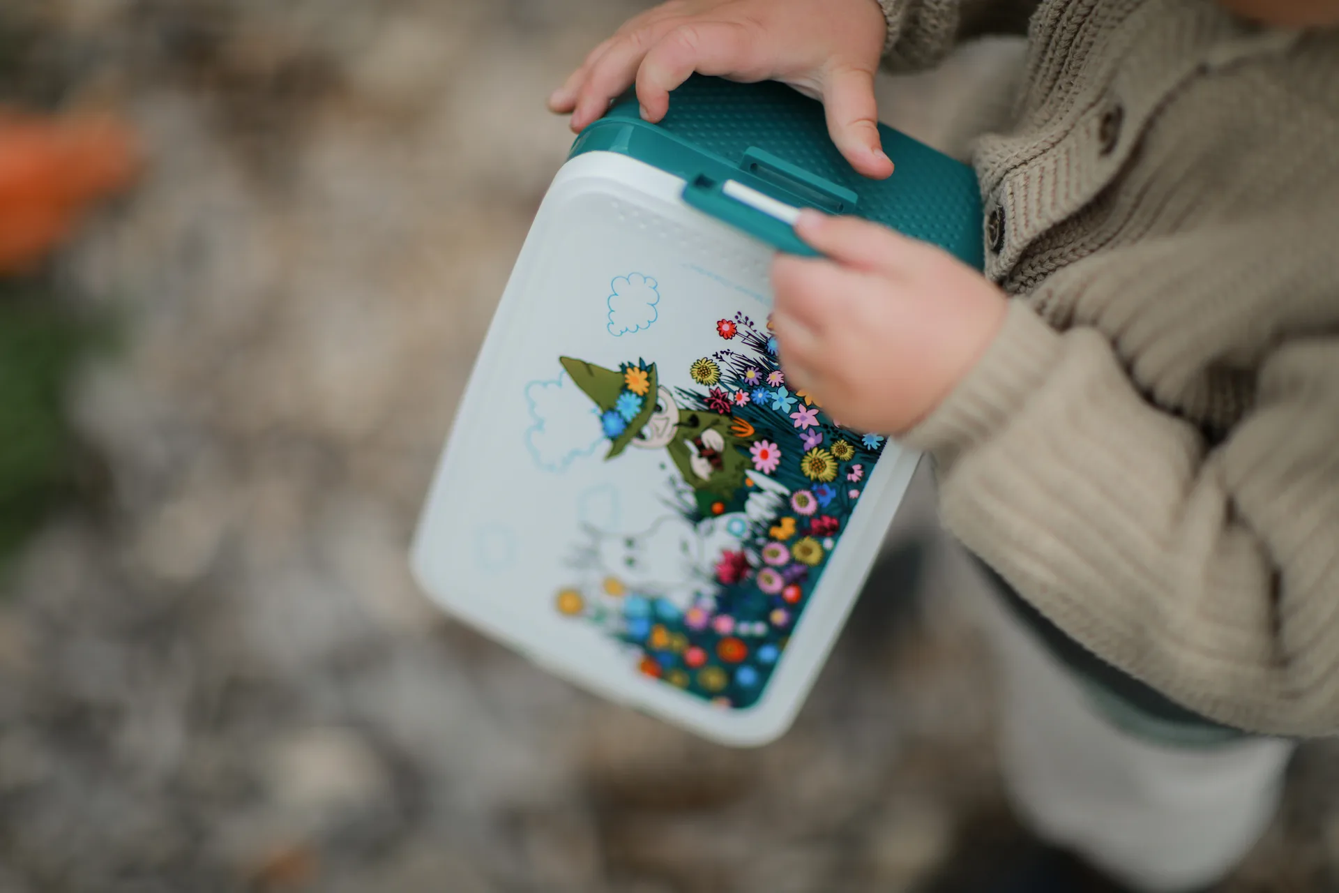 Muumi Niitty lounasrasia 12×18,5 cm, Vihreä Rätt Start