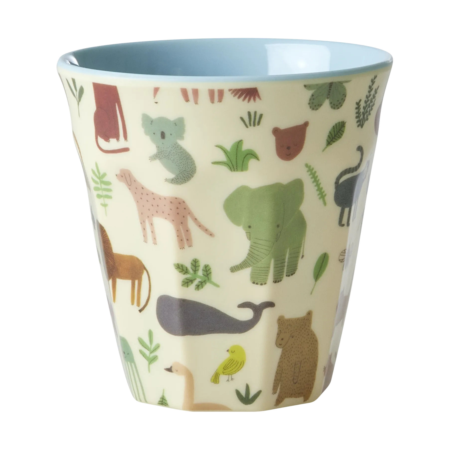 Rice lasten kuppi melamiini, Sweet Jungle Print-Soft blue RICE