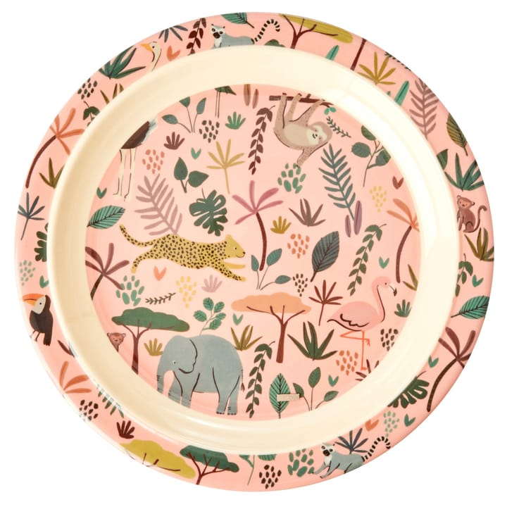 Rice lasten lautanen Jungle animals, Coral-multi RICE