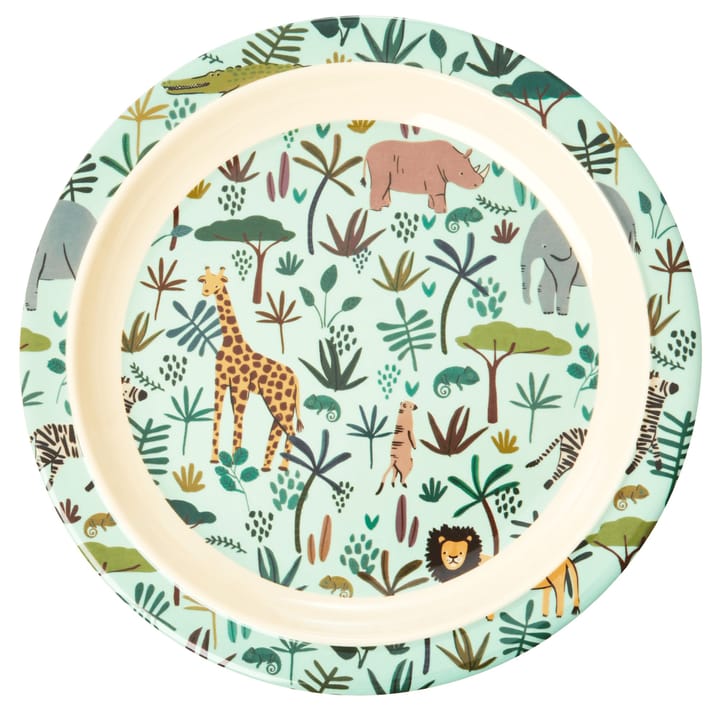 Rice lasten lautanen Jungle animals, Green-multi RICE