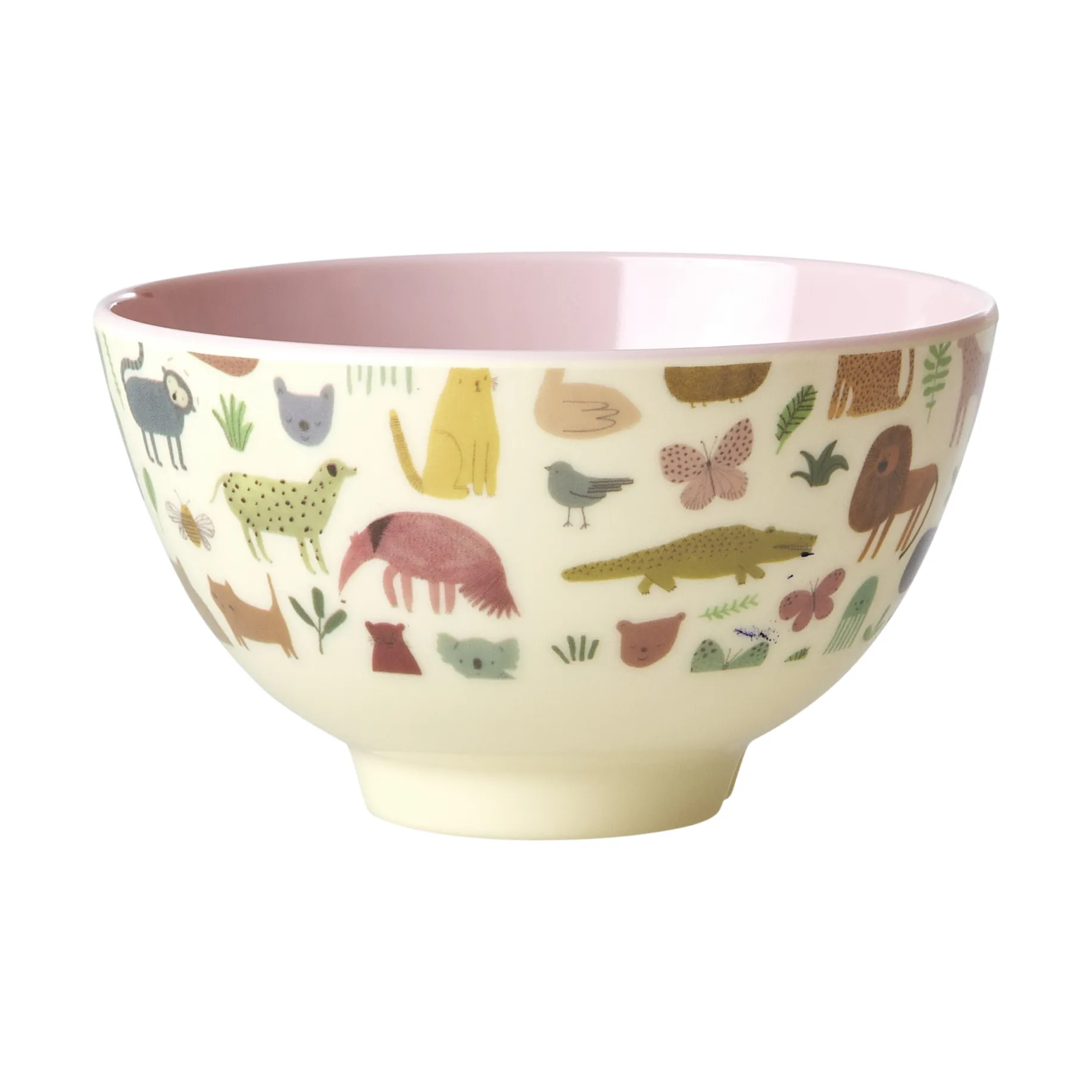 Rice melamiinikulho small, Sweet Jungle Print-Soft Pink RICE
