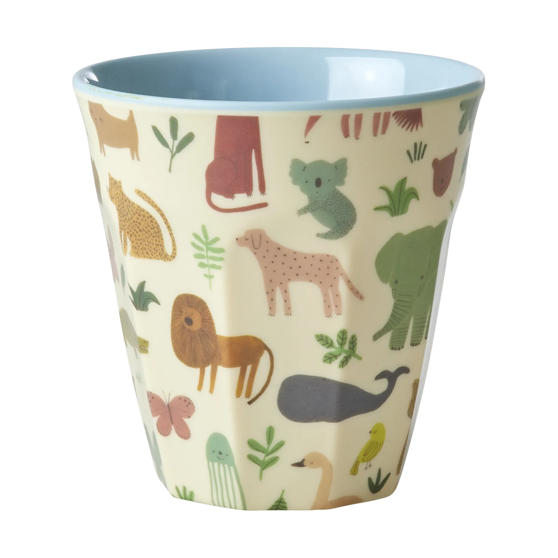 Rice melamiinikuppi medium, Sweet Jungle Print-Soft blue RICE