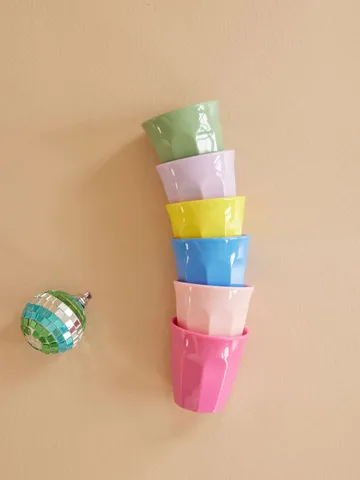 Rice melamiinikuppi xsmall 6-pakkaus - Multicolor - RICE